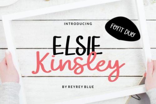 Elsie Kinsley Display Font Duo