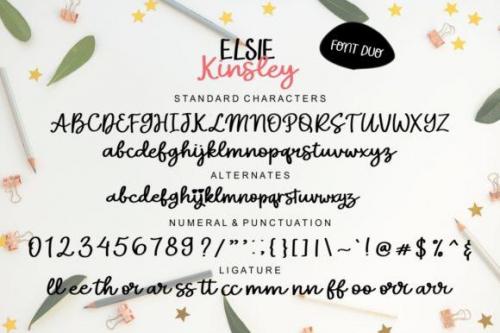 Elsie Kinsley Display Font Duo 8