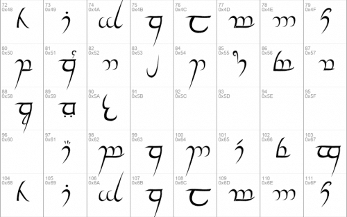 Elvish Font 1
