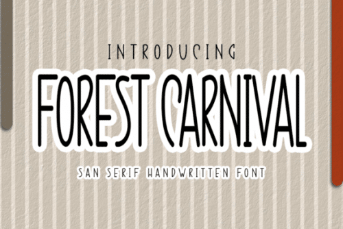Forest Carnival Script Font