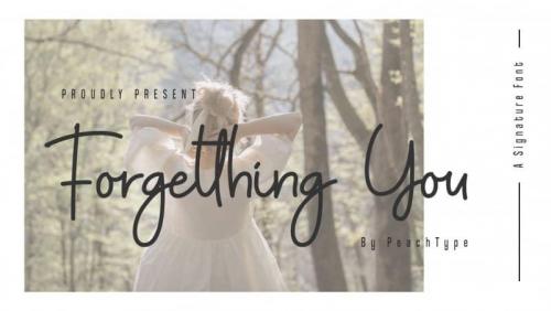 Forgetthing You Handwritten Font