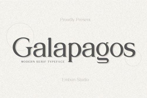 Galapagos Modern Serif Typeface