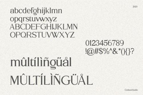 Galapagos Modern Serif Typeface 5