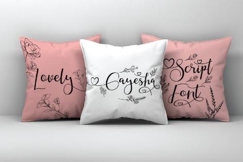 Gayesha Calligraphy Font 10