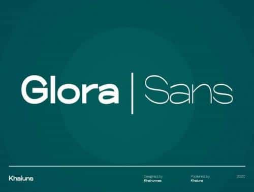 Glora Sans Serif Font