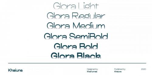 Glora Sans Serif Font 5