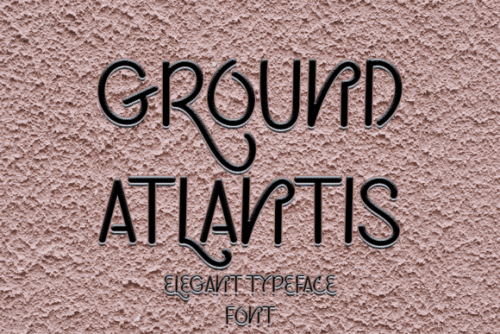 Ground Atlantis Display Font