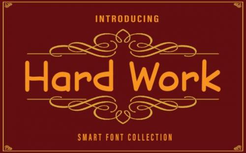 Hard Work Display Font