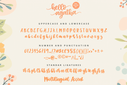 Hello Agatha Font Duo 8