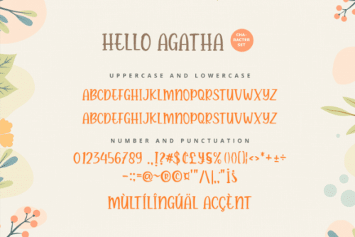 Hello Agatha Font Duo 9