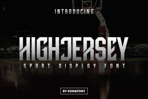 High Jersey Display Font