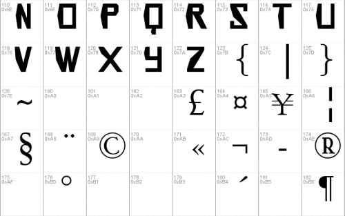 Infinity Gauntlet Font 2