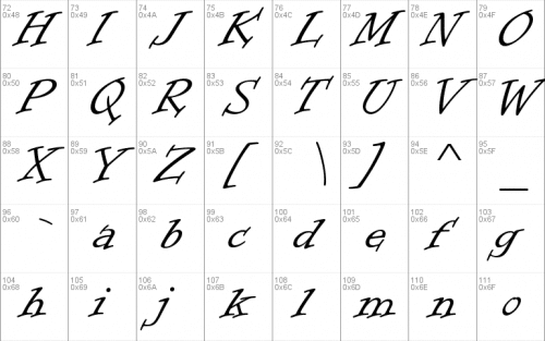 Informal Roman Font 1