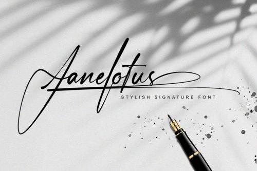 Janelotus Handwritten Signature Font