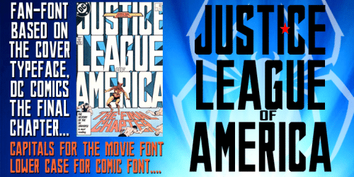Justice League Font 1