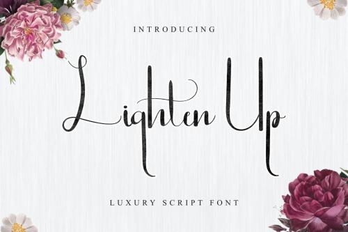 Lighten Up Luxury Script Font 6