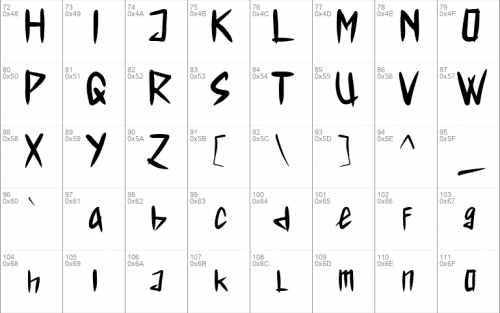 Lightning Bolt Handwritten Font 1