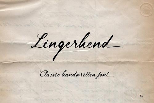 Lingerhend Handwritten Font