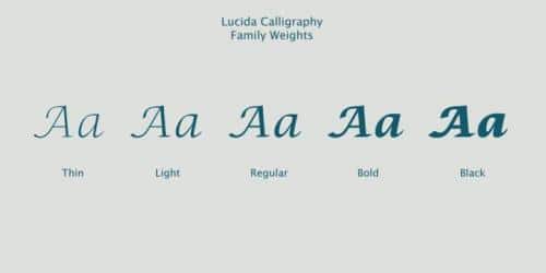 Lucida Calligraphy Font 11
