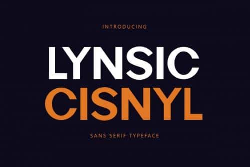 Lynsic Cisnyl Sans Serif Font 000