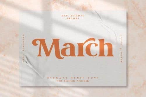 March Serif Font