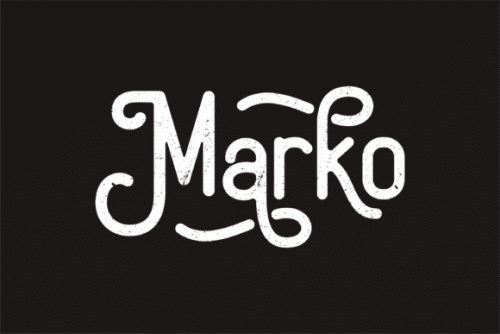Marko Vintage Display Typeface
