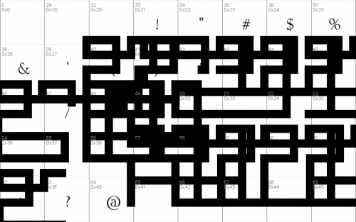 Maze Font 1