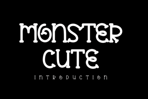 Monster Cute Display Font
