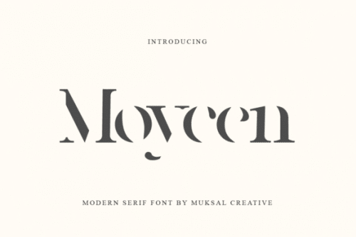 Moycen Display Font