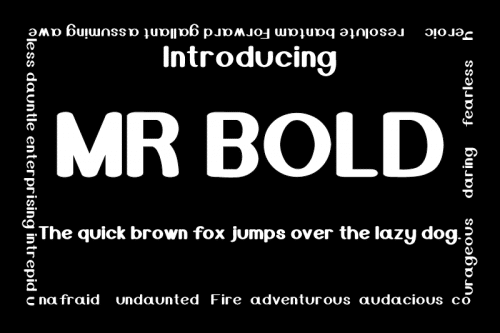 Mr Bold Font (1)