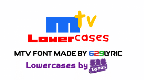 Mtv Lowercase 1 Font
