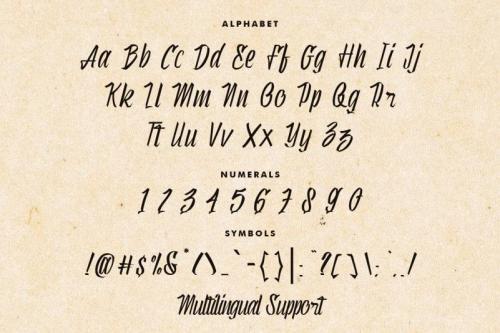 Munich Modern Script Font 1