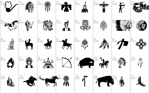 Native American Indians Font 1