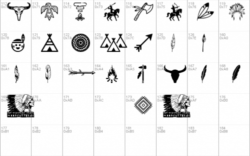 Native American Indians Font 2
