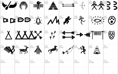 Native American Indians Font 4