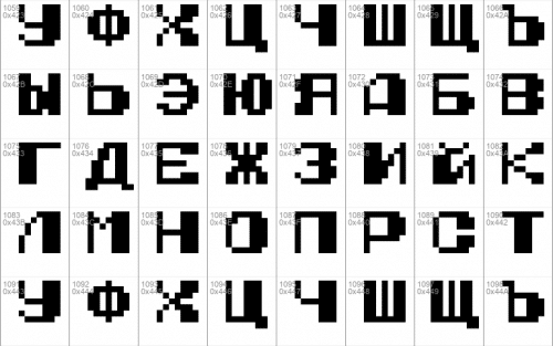 Nes Open Tournament Golf Font 11