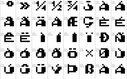 Nes Open Tournament Golf Font 3