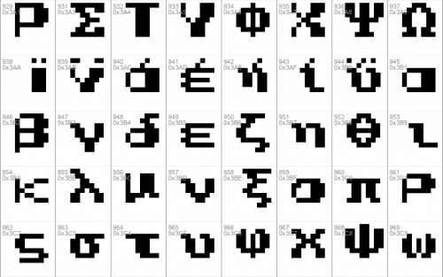 Nes Open Tournament Golf Font 9