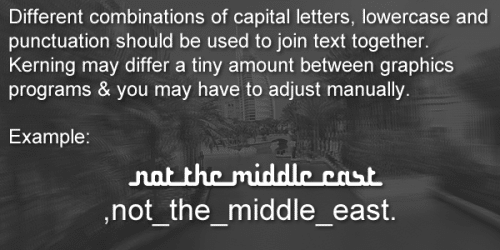 Not The Middle East Font 1