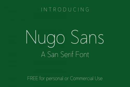 Nugo Free Sans Serif Font