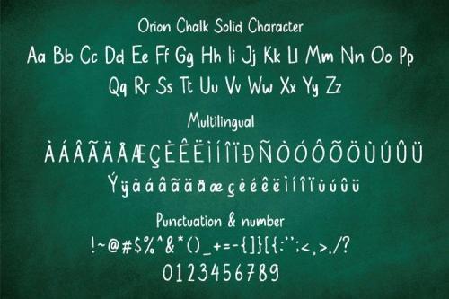 Orion Chalk Display Font 6