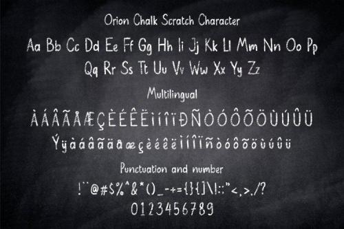 Orion Chalk Display Font 7