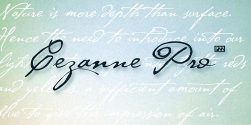 P22 Cezanne Pro Font 12