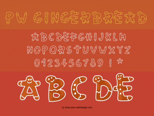 PW Gingerbread Font