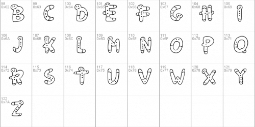 PW Gingerbread Font 2