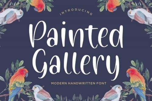 Painted Gallery Handwritten Font