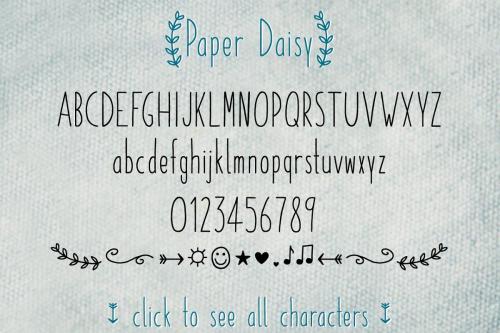 Paper Daisy Font 7