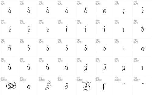 Parchment Font 04
