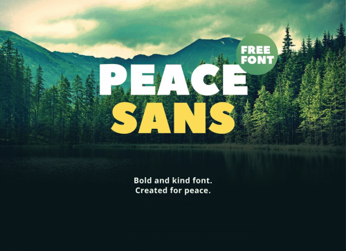 Peace-Bold-Sans-Serif-Typeface