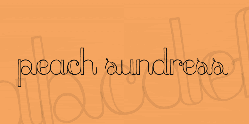 Peach Sundress Font